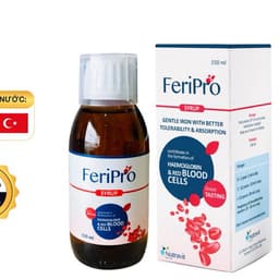 FeriPro hộp 150ml – Bổ sung Sắt, Acid Folic, Vitamin B12 giúp hỗ trợ tạo hồng cầu, giảm nguy cơ thiếu máu do thiếu sắt. 1