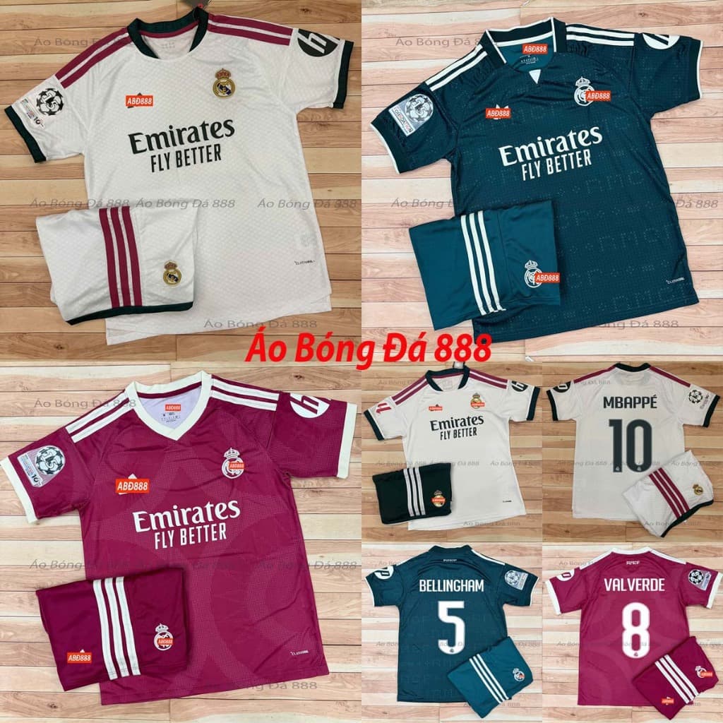 Bộ Quần Áo Bóng Đá CLB 26/27 - Vải Polyester Gai Thái Cao Cấp