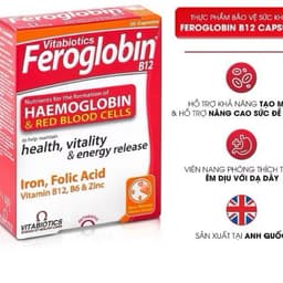 FEROGLOBIN B12 - Hỗ Trợ Tăng Khả Năng Tạo Máu Hộp 30 Viên Vitabiotics 1