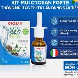 Xịt Mũi Otosan Nasal Spray Forte Lọ 30ml Giảm Ngay Tắc Nghẹt Chảy Nước Mũi Phục Hồi Niêm Mạc 2