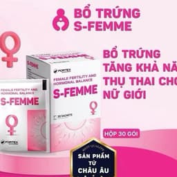 Bổ Trứng S Femme Cải Thiện Chất Lượng Trứng Hỗ Trợ Điều Hòa Kinh Nguyệt Tăng Sức Khỏe Sinh Sản Nữ Giới Hộp 30 Gói 2