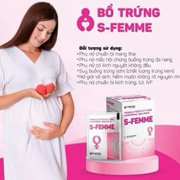 Bổ Trứng S Femme Cải Thiện Chất Lượng Trứng Hỗ Trợ Điều Hòa Kinh Nguyệt Tăng Sức Khỏe Sinh Sản Nữ Giới Hộp 30 Gói 3