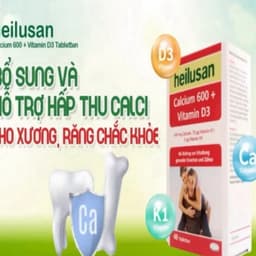 Heilusan Calcium 600 + Vitamin D3 ( Hộp 48 viên )- Hỗ trợ hấp thụ canxi giúp răng và xương chắc khoẻ 2
