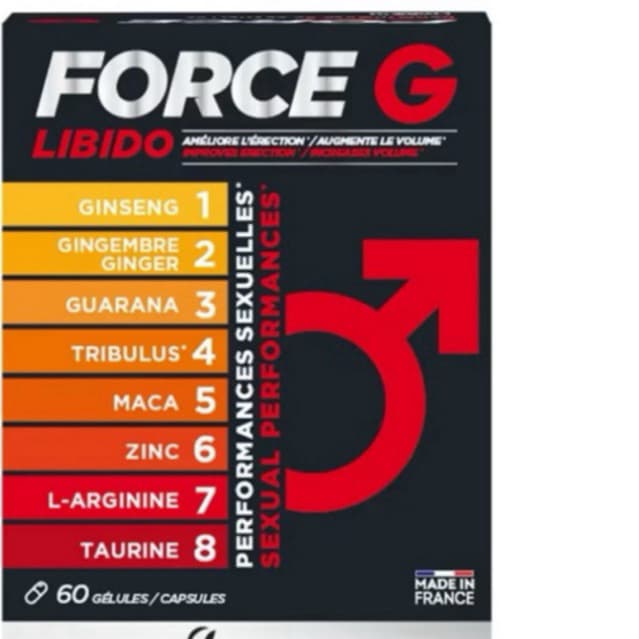 Force G Libido ( hộp 60 viên) Viên uống tăng cường sinh lý nam giới, phục hồi và cải thiện chức năng phái mạnh