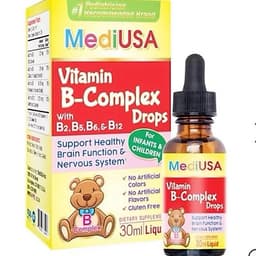MediUSA VITAMIN B-COMPLEX DROPS (lọ 30ml) - Giúp bổ sung các Vitamin B cần thiết cho trẻ 1