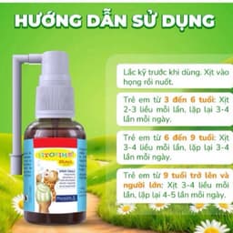Fitobimbi Golanil Junior (30 ml)- Xịt họng cho trẻ.Hỗ trợ cải thiện tình trạng đờm do viêm đường hô hấp trên 1