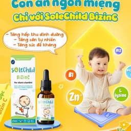 Solechild BIZINC 30ml - giúp bé nă nhon miệng, giảm ốm vặt, tăng đề kháng , ăn ngon miệng 3