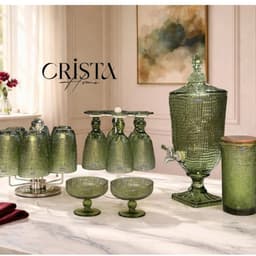 BÌNH THỦY TINH VÂN LƯỚI CRISTA HOME 3.3L - CAO CẤP - BÌNH DETOX NƯỚC ÉP TRÀ LẠNH CHÍNH HÃNG 60204 7