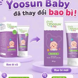 Kem bôi da Yoosun Baby ( Hộp/1 tuýp 50g ) bảo vệ da bé trước tác động của tác nhân gây hăm da.Giúp da mềm mịn 2