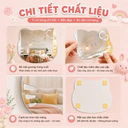 ✨ GƯƠNG TRANG TRÍ ACRYLIC DÁN TƯỜNG – XINH XẮN, AN TOÀN, DỄ DÁN 💕 6