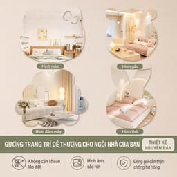 ✨ GƯƠNG TRANG TRÍ ACRYLIC DÁN TƯỜNG – XINH XẮN, AN TOÀN, DỄ DÁN 💕 7
