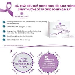 Papilocare Gel Phụ Khoa Hỗ Trợ Đào Thải HPV, Phục Hồi Niêm Mạc Cổ Tử Cung - Hộp 21 Tuýp 2