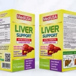 Hỗ trợ tăng chức năng gan MediUSA Liver Support hộp 60 viên 2