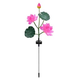 Đèn Trang Trí Sân Vườn Hình Hoa Sen Năng Lượng Mặt Trời Thông Minh Cao Cấp 7