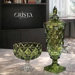 DECOR - BÌNH NƯỚC THỦY TINH 2l VÂN KIM CƯƠNG CÓ VÒI CRISTA HOME, 60267 6