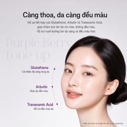 LOUVCELL Tinh chất chống nắng nâng tông Purple Berry Tone Up Sun Serum SPF50+ PA++++ 50g 8