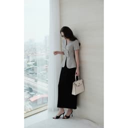 Áo Kí Giả Chiết Eo Dáng Peplum Cách Điệu MACI MCAABGH0394 Thời Trang Nữ Thiết Kế Độc Quyền 4