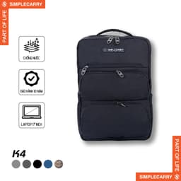 Balo  văn phòng SimpleCarry K4 Nhiều Ngăn, Có Ngăn Lưới Đựng Adapter laptop 16 inch 1