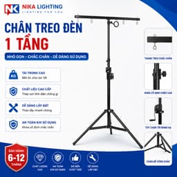 Chân treo đèn sân khấu có tời nâng hạ, giá treo đèn 1 thanh và 2 thanh ngang treo đèn Beam PAR LED 1