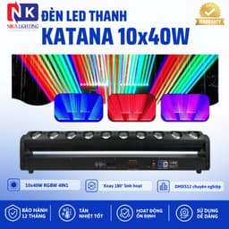 Đèn LED mành 10 mắt,katana 10x40W Beam 10 mắt điều khiển DMX dùng cho sân khấu, biểu diễn, sự kiện 1