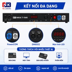 Đèn LED mành 10 mắt,katana 10x40W Beam 10 mắt điều khiển DMX dùng cho sân khấu, biểu diễn, sự kiện 5