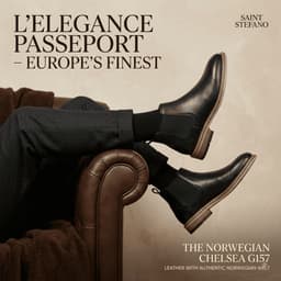Giày Chelsea Boots Nam Saint Stefano G157 Scandinavia – Da Bò Thật 100% – Đế Chống Trượt 2