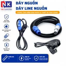 Dây nguồn đèn Beam dây cấp nguồn cho thiết bị âm thanh, ánh sáng sân khấu, sự kiện 1