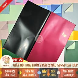 20 giấy gói hoa trơn 2 mặt 1 màu mờ 58x58 dày không thấm trang trí handmade DIY - Hoa Sáp Nhà Bơ 2