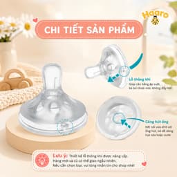 Núm tập hút kèm dây quả tạ để bé ti mọi tư thể dùng cho bình AV - thương hiệu My baby 5