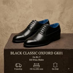 Giày Tây Saint Stefano GK01 - Oxford Captoe Brogues - Blue Line Da Ý 3