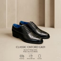 Giày Tây Saint Stefano GK01 - Oxford Captoe Brogues - Blue Line Da Ý 1