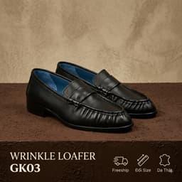 Giày Loafer Saint Stefano GK03 - Da Nhúm Mũi - Blue Line Da Ý 3