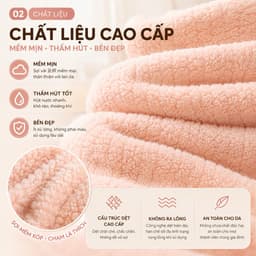 Khăn Tắm Sợi Tre Siêu Mềm, Khăn Tắm Toàn Thân, Khăn Gội Đầu, Thấm Hút Nước Tốt Bông Dày, 2