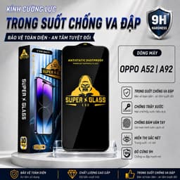 Kính cường lực Oppo A52 / A92 cao cấp full màn miếng dán bảo vệ màn hình điện thoại khi rơi va đập 1