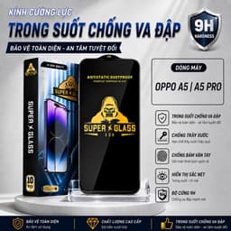 Kính cường lực Oppo A5, A5 Pro cao cấp thế hệ mới full màn miếng dán bảo vệ màn hình đt 1
