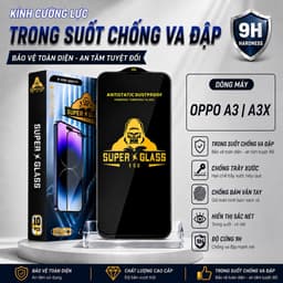 Kính cường lực Oppo A3X / A3 cao cấp thế hệ mới full màn miếng dán bảo vệ màn hình điện thoại 1