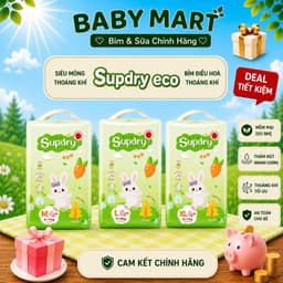 (COMBO 3 BỊCH) Tã Bỉm Quần Supdry Eco Cho Bé Khô Thoáng, Thấm Hút Tốt, Chống Tràn, Dịu Êm Cho Da Bé 1