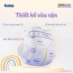 (COMBO 2B) Bỉm Goldgi+ PREMIUM / CAO CẤP quần dán đủ size Nb92/S84/M66/M60/L/XL/XL/XXL 7