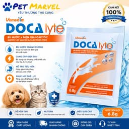Docalyte-Bù nước và điện giải cấp tốc cho chó mèo. Dùng trong trường hợp tiêu chảy, sốt cao, sốc nhiệt. 1
