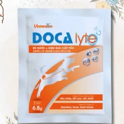 Docalyte-Bù nước và điện giải cấp tốc cho chó mèo. Dùng trong trường hợp tiêu chảy, sốt cao, sốc nhiệt. 6