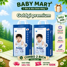 (COMBO 2B) Bỉm dán/quần Goldgi+ PREMIUM / CAO CẤP quần dán đủ size Nb92/S84/M66/M60/L/XL/XL/XXL 1