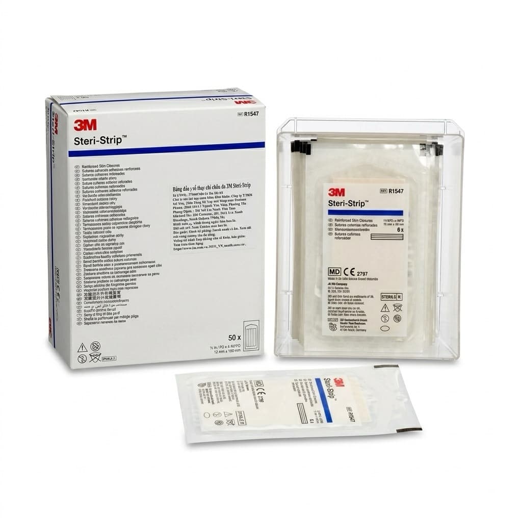 Băng y tế thay chỉ khâu da 3M STERI – STRIP R1547 (bán lẻ)