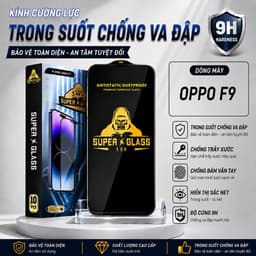 Kính cường lực Oppo F9 cao cấp thế hệ mới full màn miếng dán bảo vệ màn hình điện thoại 1