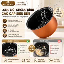 Nồi Cơm Điện Mini Đa Năng GROPA  – Chống Dính, Siêu Bền, Tiết Kiệm Điện, Phù Hợp 1-2 Người 3