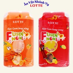Kẹo Gum Bong Bóng Lotte Fusen Nomi Hũ 13,8g - HÀNG CHÍNH HÃNG 1