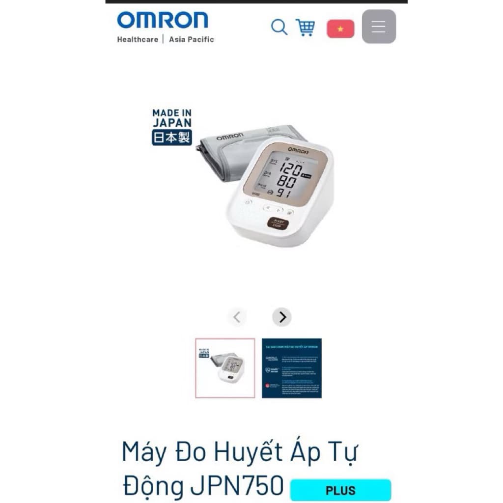 Máy Đo Huyết Áp Tự Động JPN750