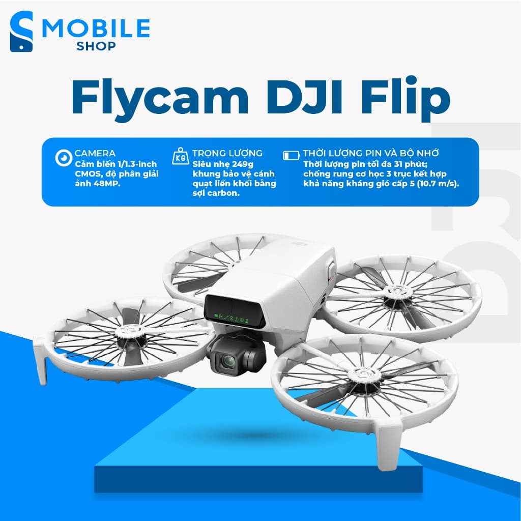 Flycam DJI Flip (DJI RC 2)/ Flip Fly More Combo Chính Hãng