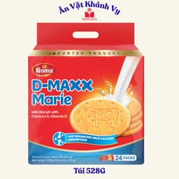 Bánh quy sữa mới D-MAXX Marie Túi 220G, Hộp giấy 308G - HÀNG CHÍNH HÃNG 3