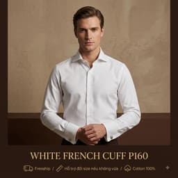 Áo Sơ Mi Saint Stefano P160 - Cổ English Spread - Măngsec Đúp - Cotton Chống Nhăn 2