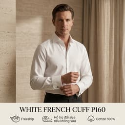 Áo Sơ Mi Saint Stefano P160 - Cổ English Spread - Măngsec Đúp - Cotton Chống Nhăn 1